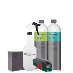 Pakke for rengjøring og fornying av gummimatter og pedaler