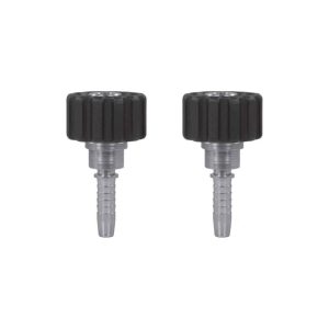 Detailshop Stålarmert Høytrykksslange 1/4" Svart DN06 250bar M22F:M22F