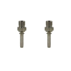 Detailshop Stålarmert Høytrykksslange 1/4" Svart DN06 250bar 3/8"M:3/8"M