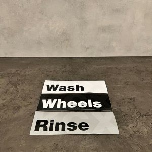 Klistremerke KCX Rinse/Wash/Wheels