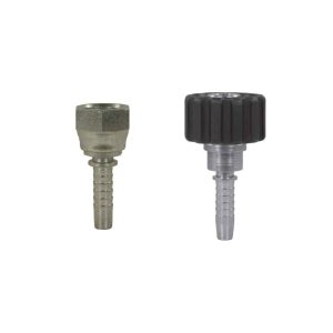 Detailshop Stålarmert Høytrykksslange 1/4" Svart DN06 250bar 3/8"F:M22F