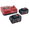 Batteripack 2x 5.0Ah plus lader 18V