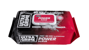 UltraGrime PRO Power Scrub XXL+ Clothwipes 80 Pack