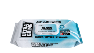UltraGrime PRO Glass & Stainless XXL+ Clothwipes 50 Pack