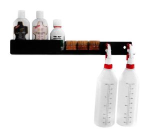 Poka Premium Hylle 50cm - Skinnpleiestasjon for Flasker, Børster og Sprayflasker